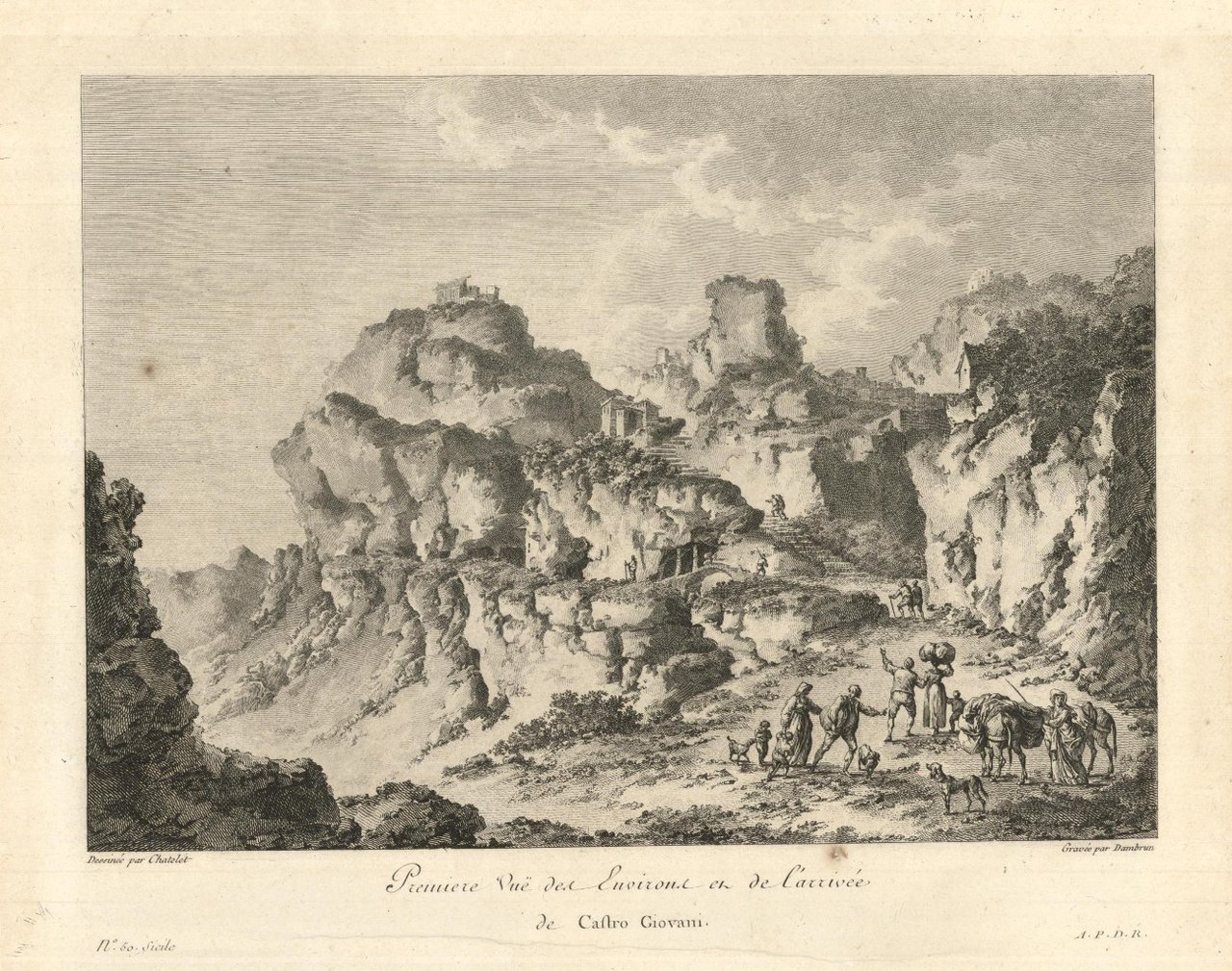 Premiere Vue des Environs et de l'arrivée de Castro Giovani