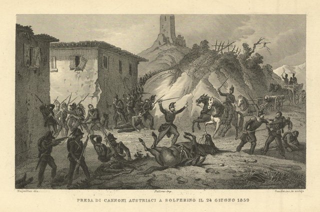 Presa di cannoni austriaci a Solferino il 24 Giugno 1859 | Immagine principale