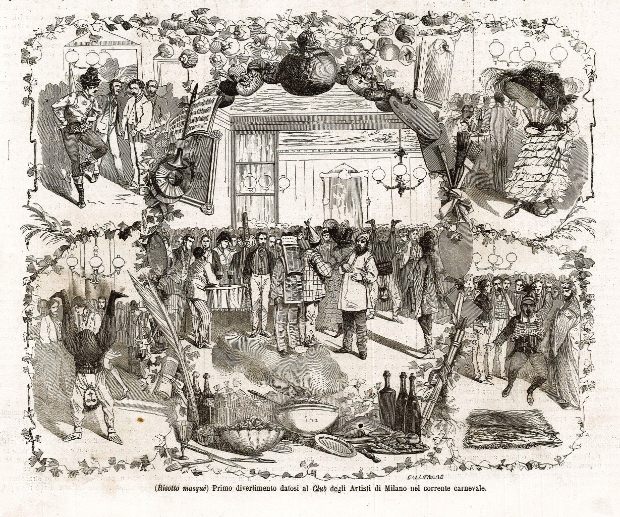 Primo divertimento datosi al Club degli Artisti di Milano nel …