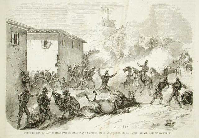 Prise de canons autrichiens par le lieutenant Lagorge du 2e …