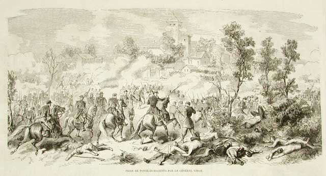 Prise de pont di Magenta par le general Vinoy