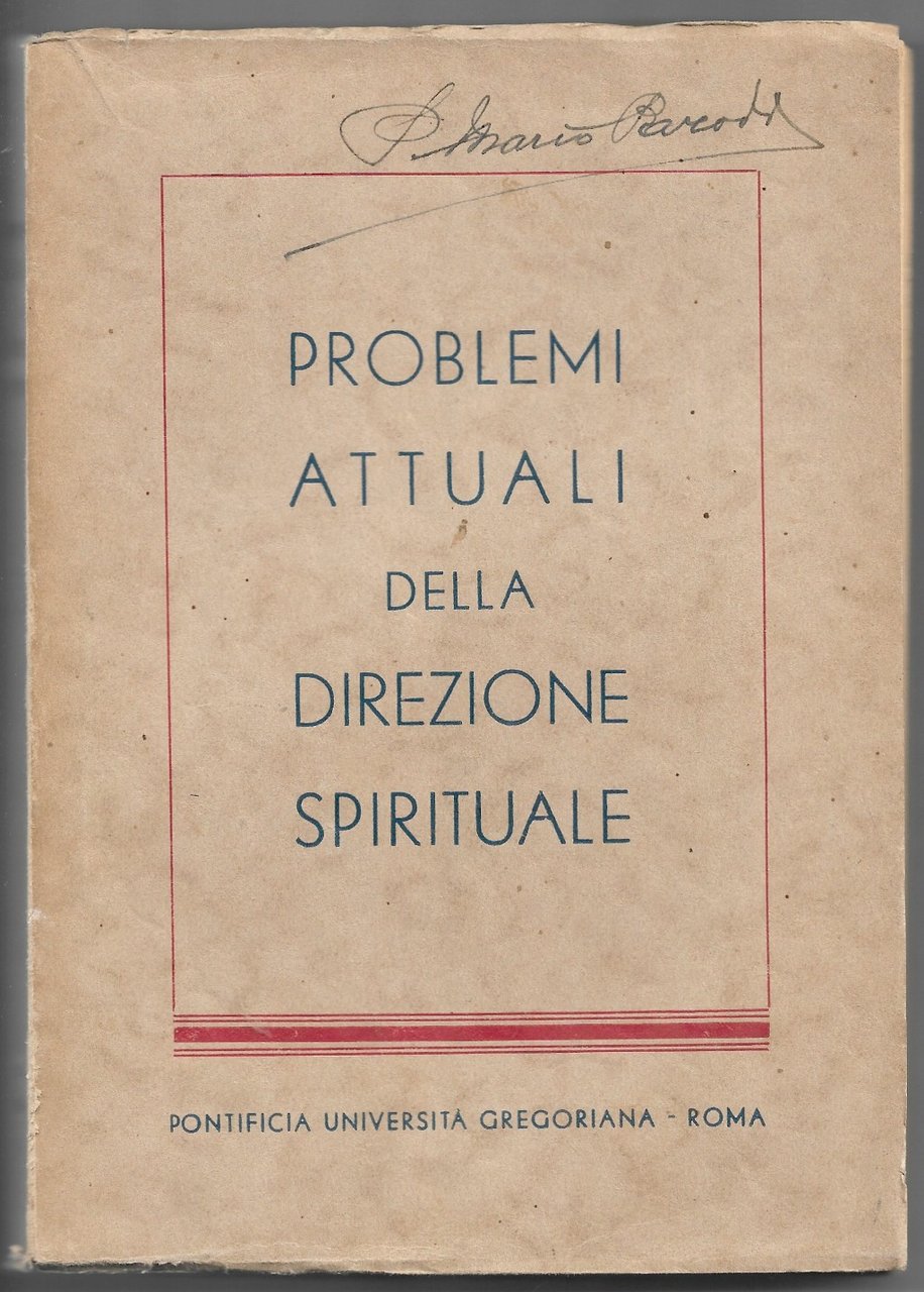 Problemi attuali della direzione spirituale