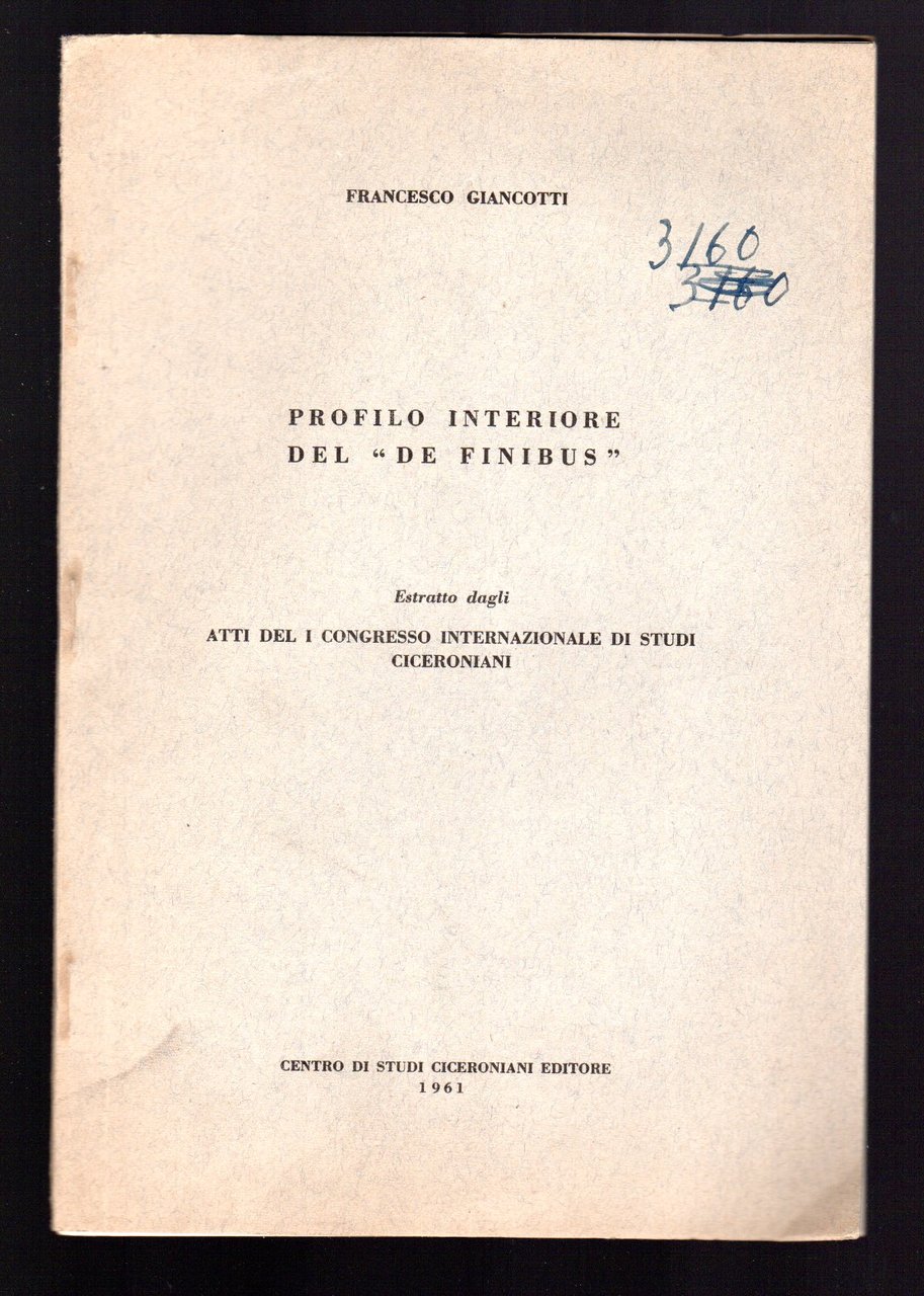 Profilo interiore del "De Finibus"