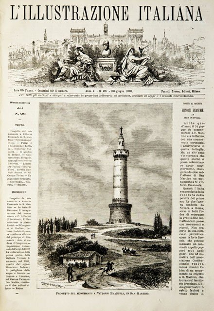 Progetto del monumento a Vittorio Emanuele, in San Martino