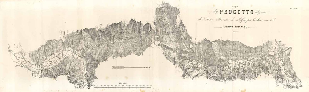 Progetto di Ferrovia attraverso le Alpi per la direzione del …