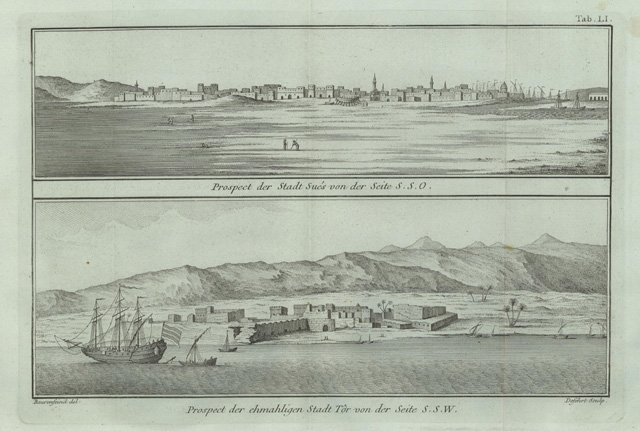 Prospect der stadt Sués von der seite S.S.O. - Prospect …