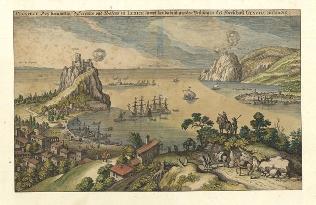 Prospect des berumpten Seeports und Hafens zu Lerice .