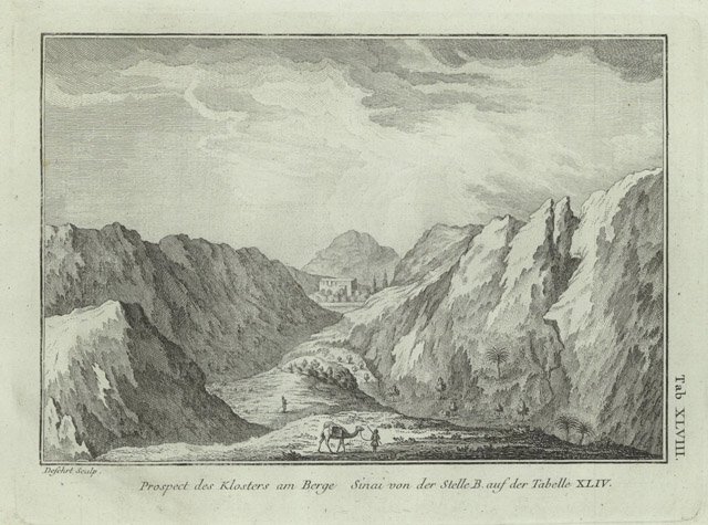 Prospect des Klosters am Berg Sinai von der Stelle B …