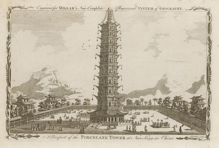 Prospect of the Porcelane Tower at Nan King in China
