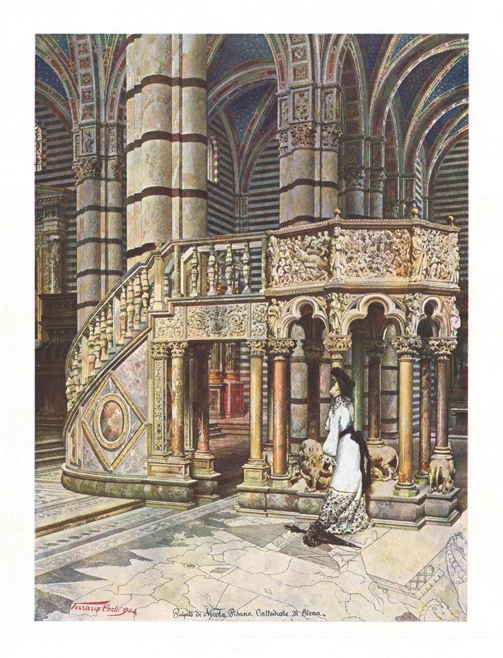 Pulpito di Nicola Pisano. Cattedrale di Siena