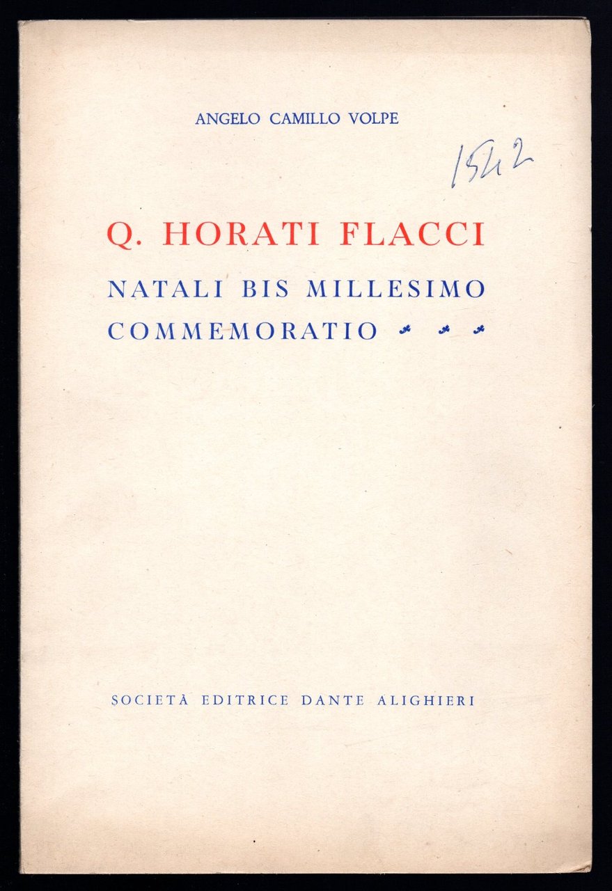 Q. Horati Flacci. Natali bis millesimo commemoratio | Immagine principale
