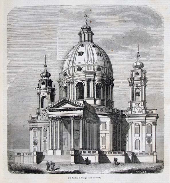 R. Basilica di Superga veduta di fronte