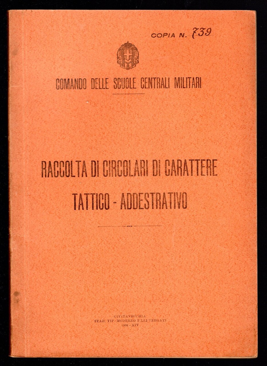 Raccolta di circolari di carattere tattico - addestrativo | Immagine principale
