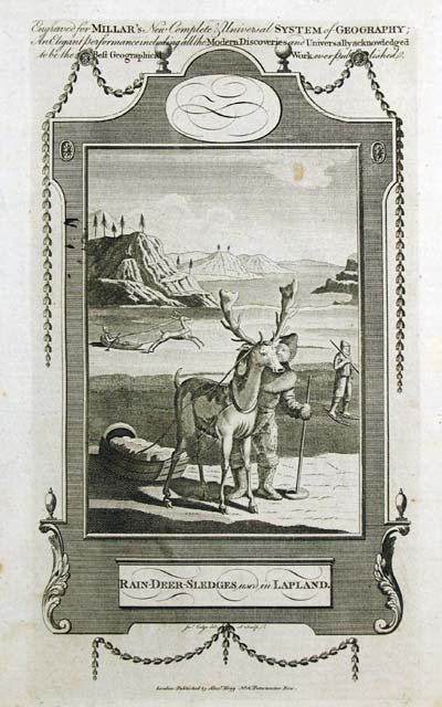 Rain-deer-sledges used in Lapland