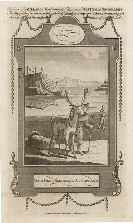 Rain-deer-sledges used in Lapland