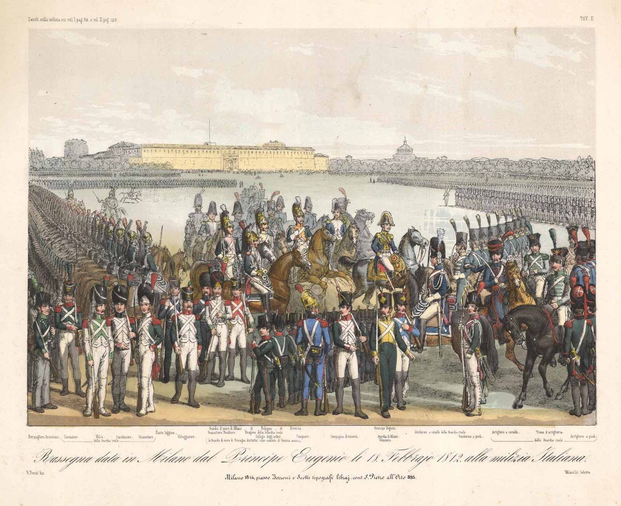 Rassegna data in Milano dal Principe Eugenio li 18 Febbrajo …