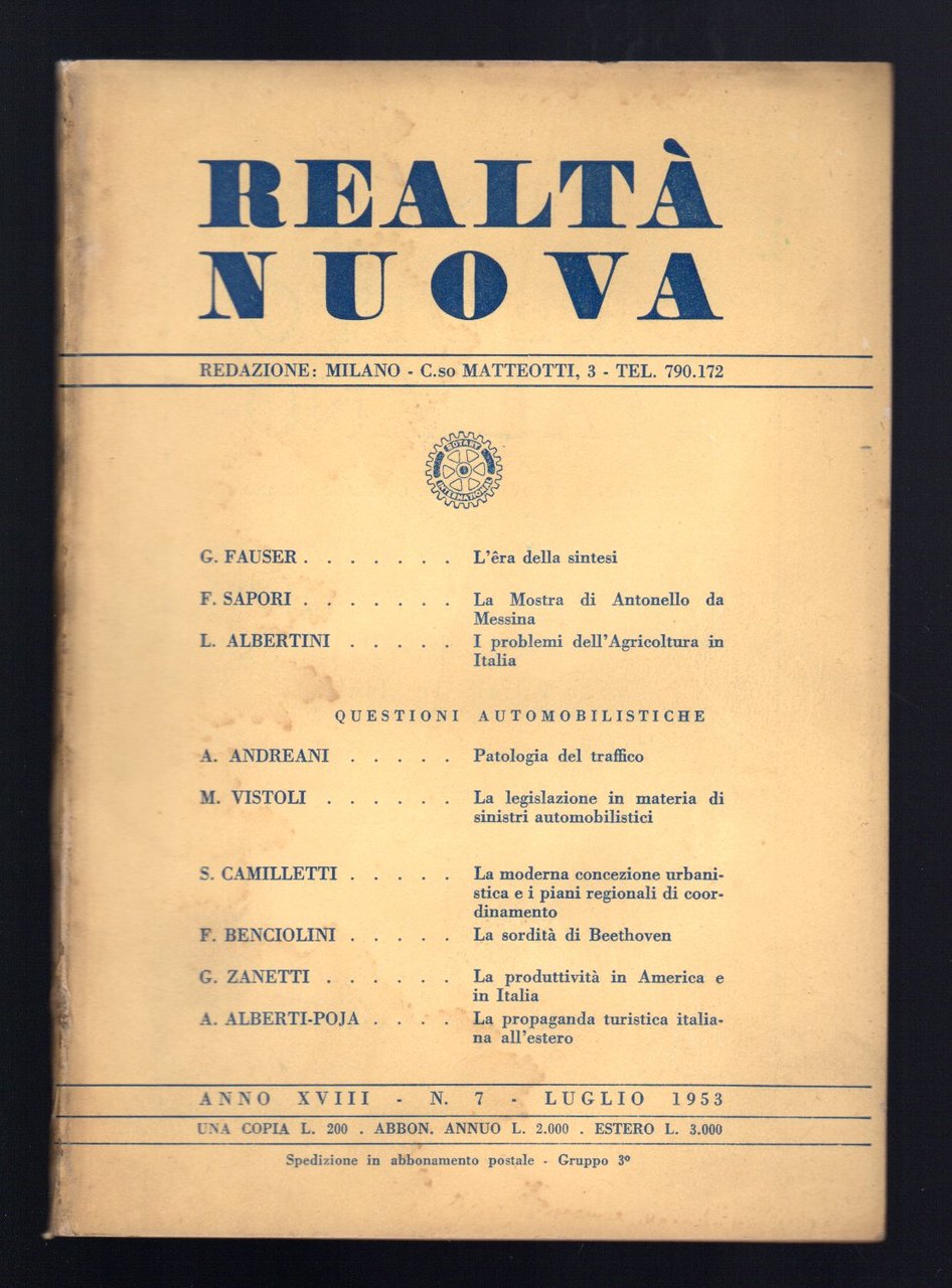 Realtà Nuova - Anno XVIII, 7