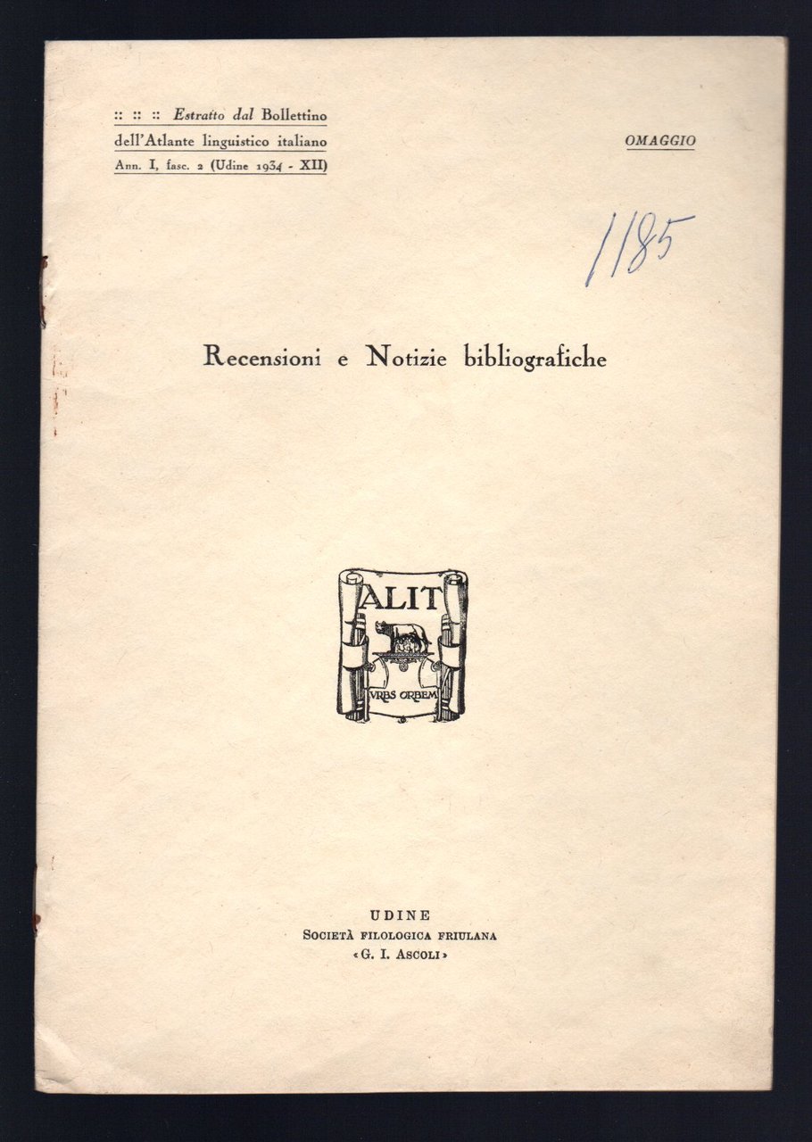 Recensioni e notizie bibliografiche