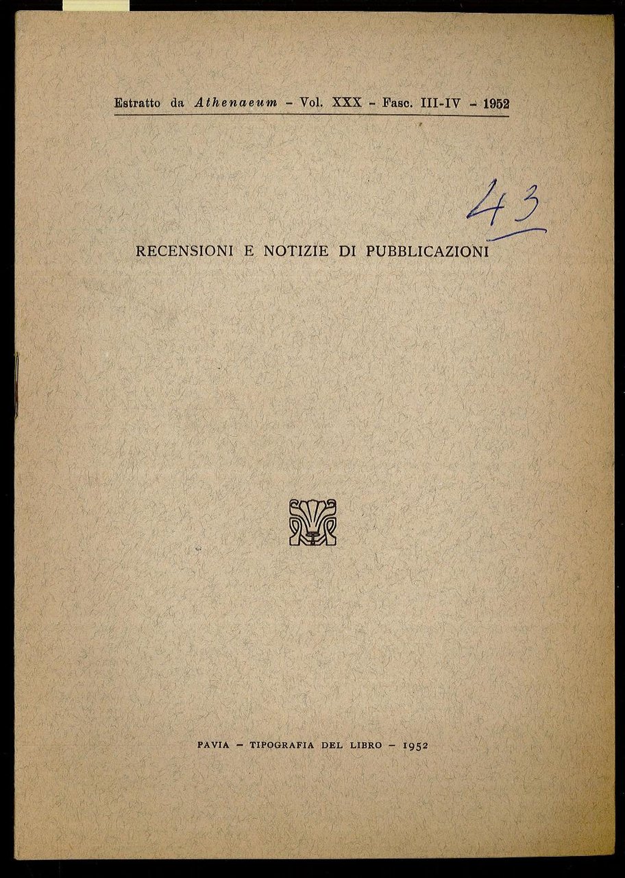 Recensioni e notizie di pubblicazioni