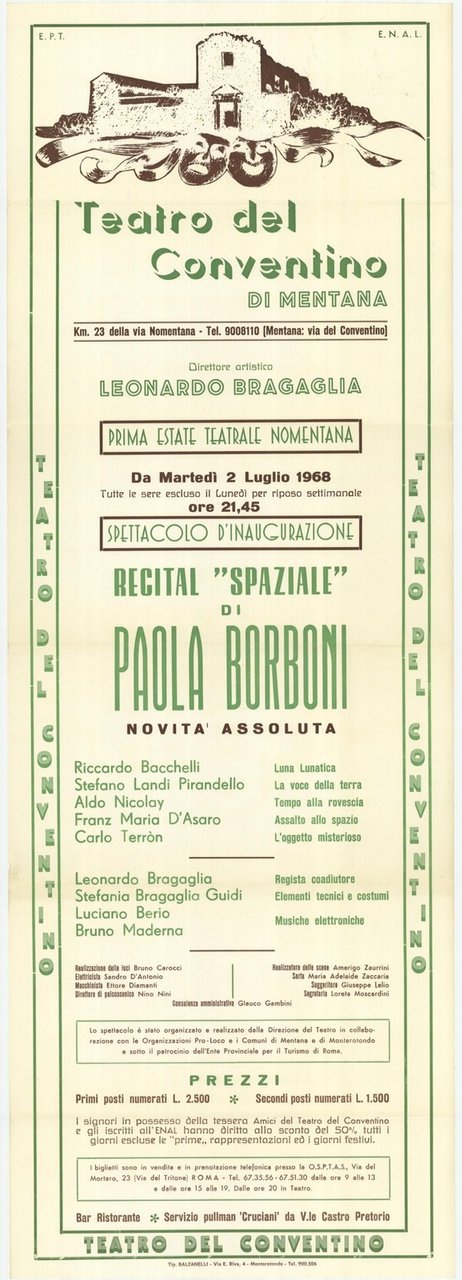 Recital spaziale di Paola Borboni