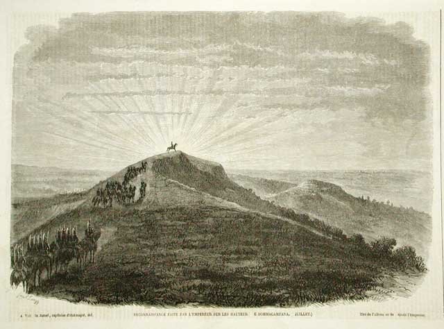 Reconnaissance faite par l'Empereur sur le hauteurs de Sommacampagna (Jullet)