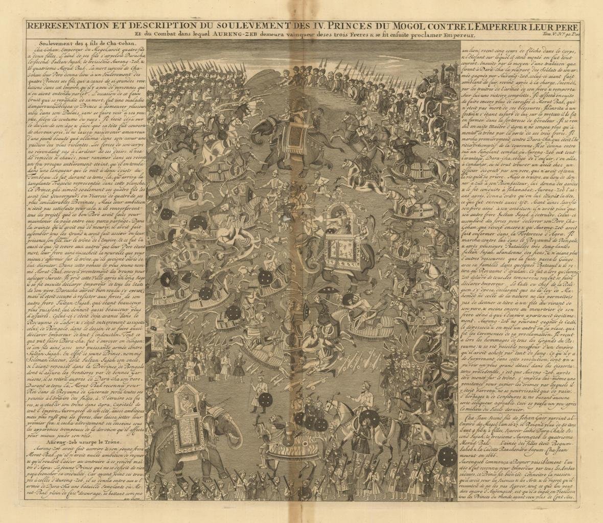 Representation et description Du Soulevement Des IV. Princes Du Mogol, …