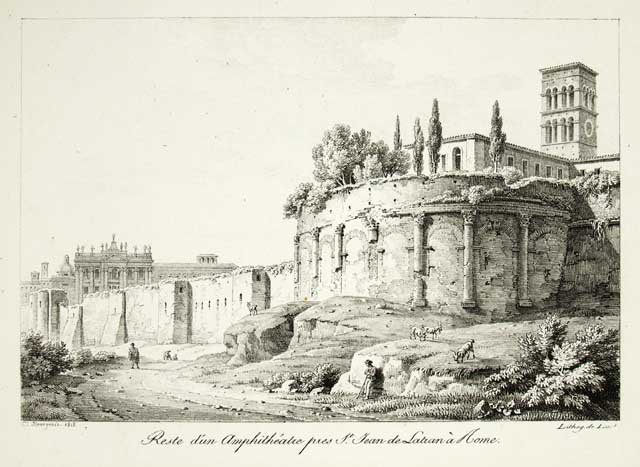 Reste d'un Ampthithéatre pres St. Jean de Latran à Rome