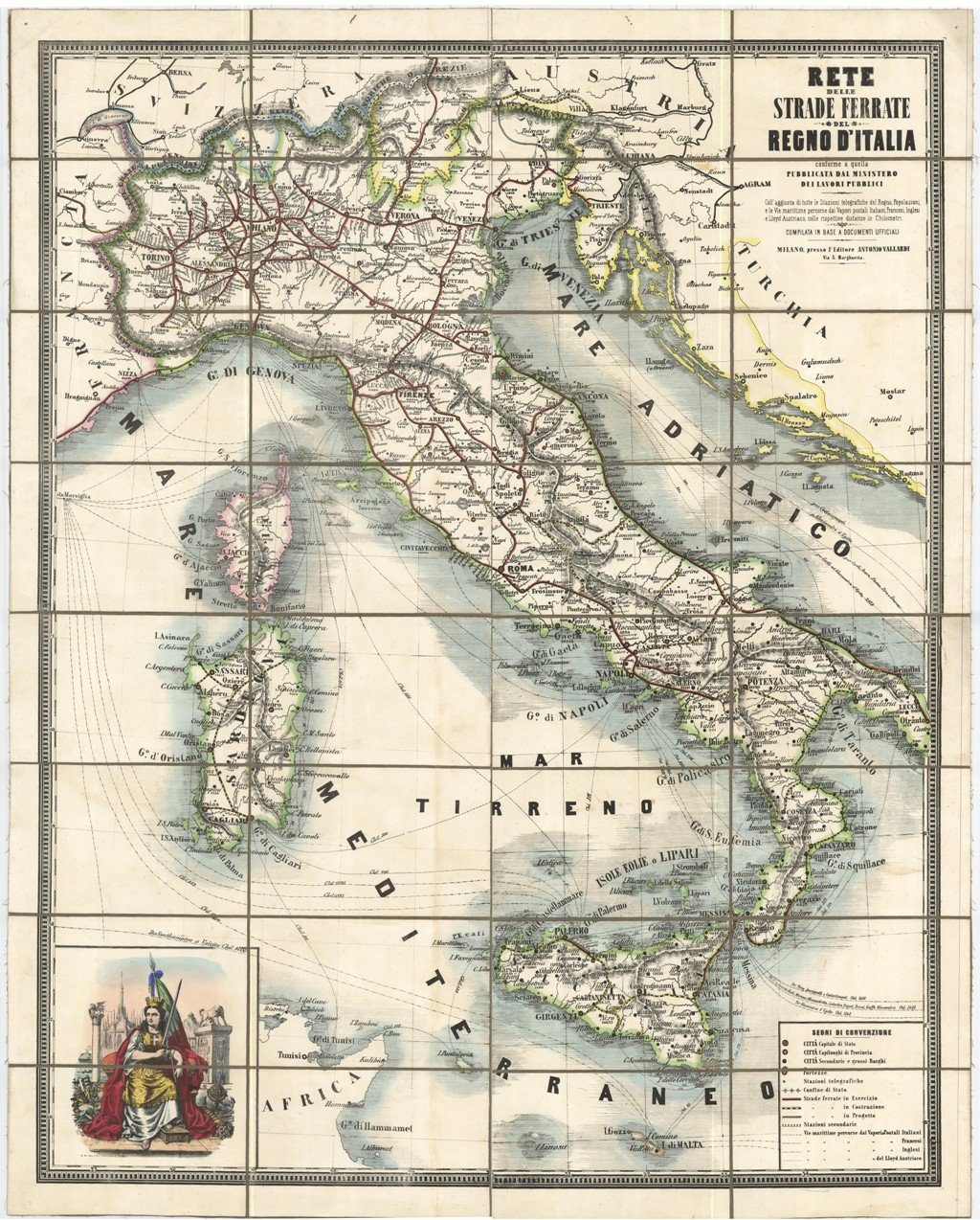 Rete delle strade ferrate del Regno d'Italia
