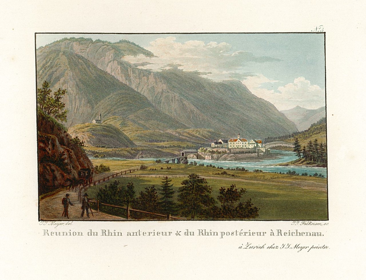 Reunion du Rhin anterieur & du Rhin postérier à Reichenau