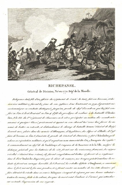 Richepanse Gènèral de Division, Nè en 1770. Dèpt de la …