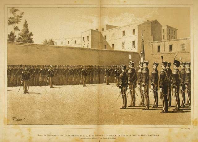 Riconoscimento di S.A.R. il Principe di Napoli a Tenente nel …