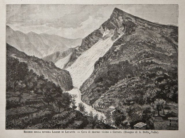 Ricordi della riviera Ligure di Levante / Cava di marmo …