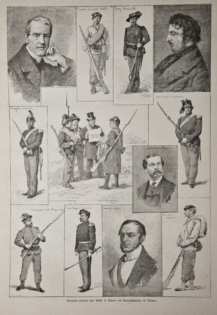 Ricordi storici del 1848, al Museo del Risorgimento in Milano