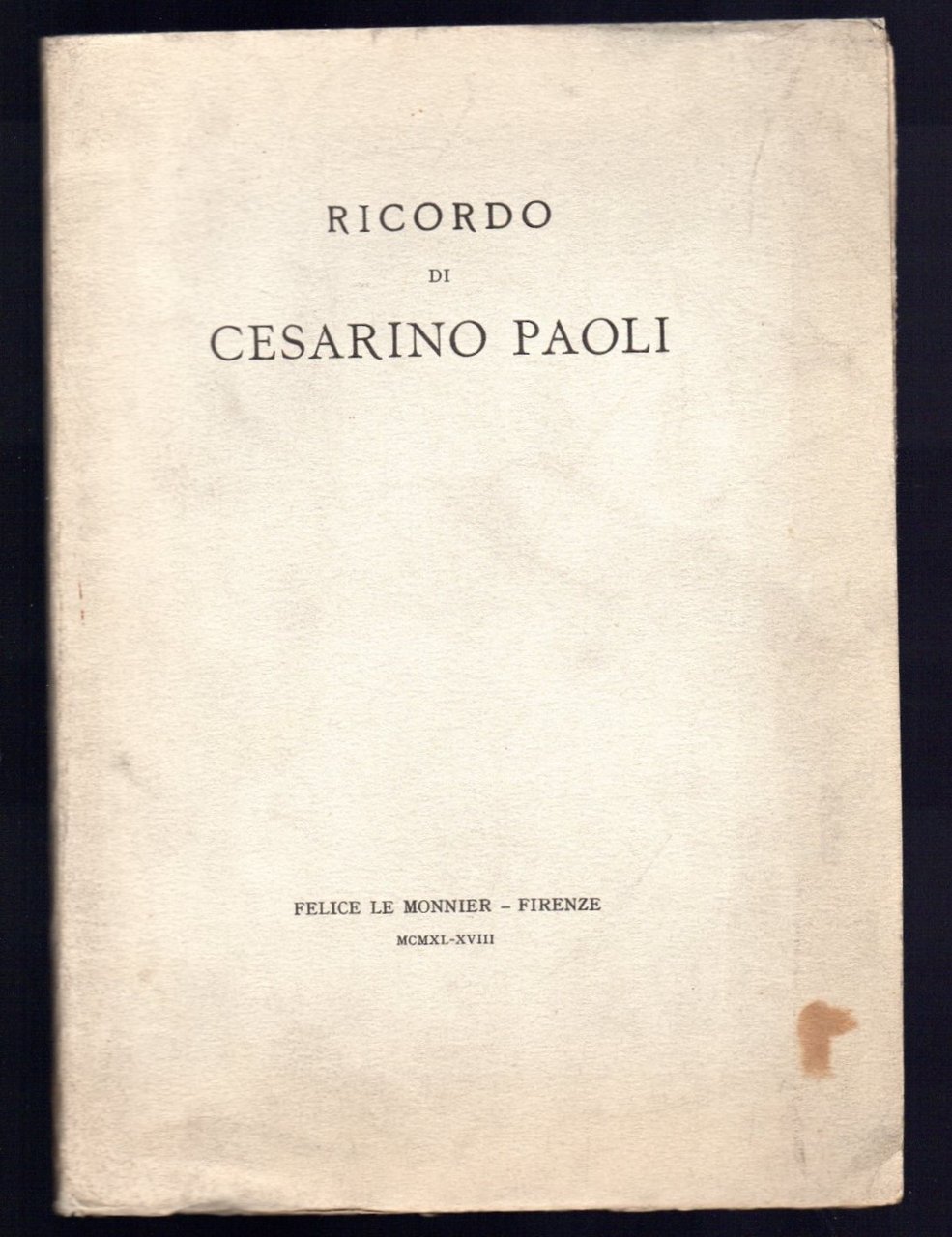 Ricordo di Cesarino Paoli