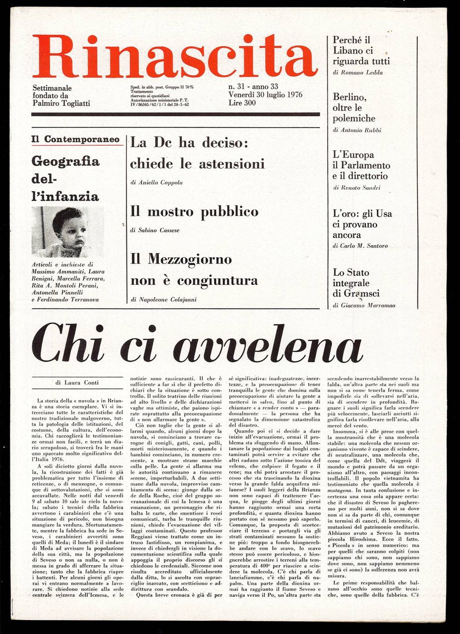 Rinascita Anno 33 n. 31