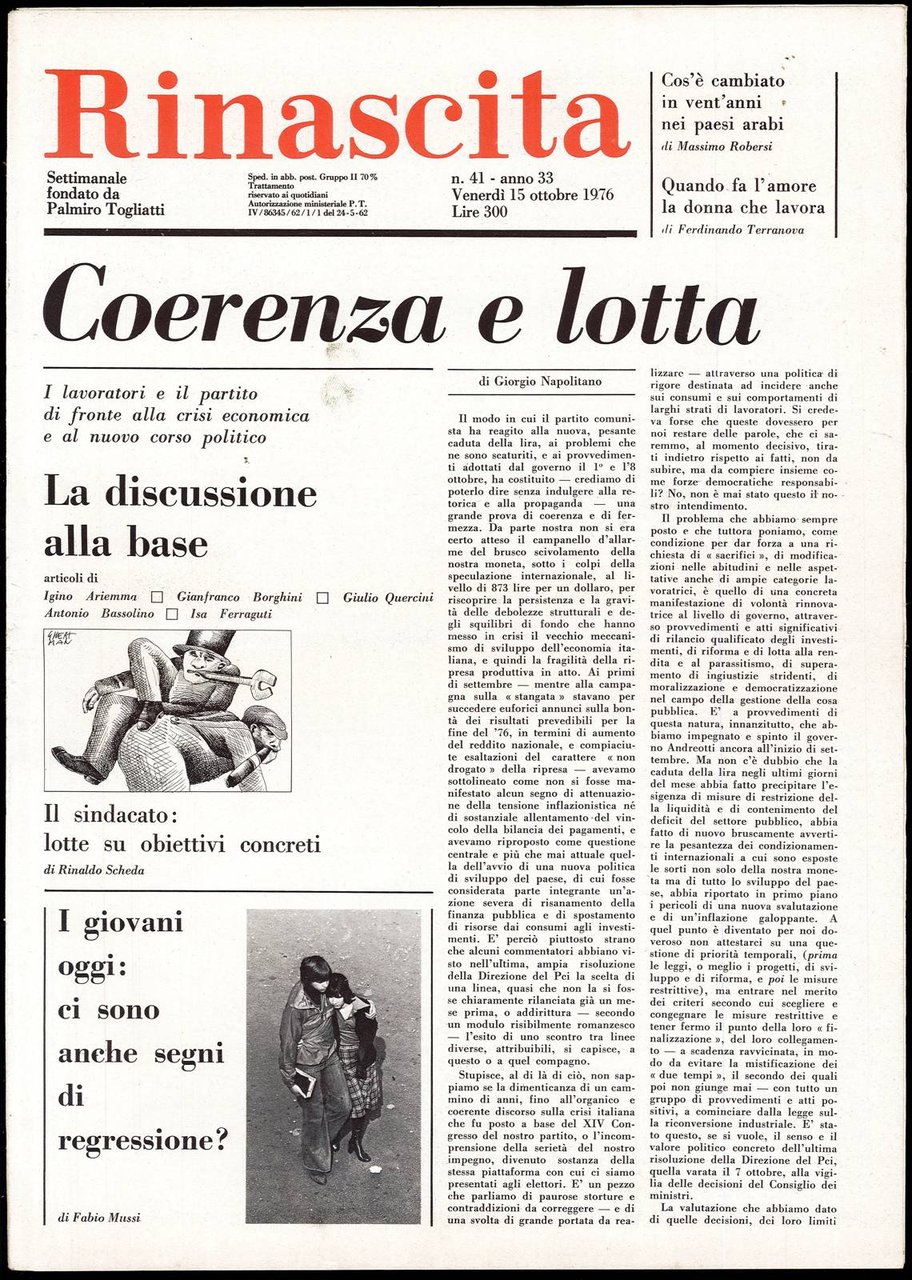 Rinascita Anno 33 n. 41 | Immagine principale