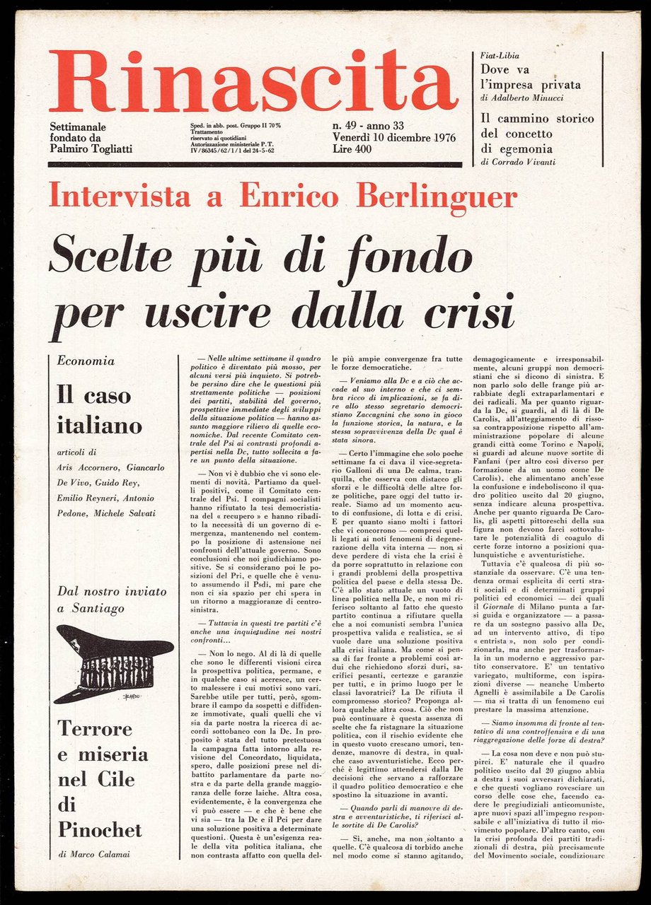 Rinascita Anno 33 n. 49 | Immagine principale