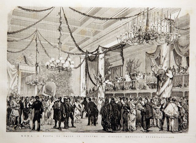 Roma.- Festa da ballo in costume al Circolo Artistico Internazionale