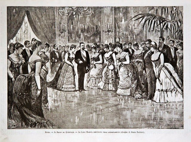 Roma.- Il Ballo al Quirinale - Le Loro Maestà rientrano …