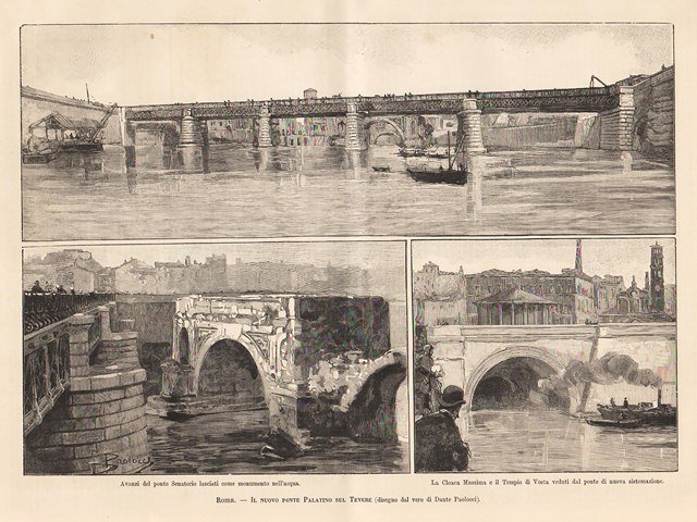 Roma - Il nuovo ponte Palatino sul Tevere