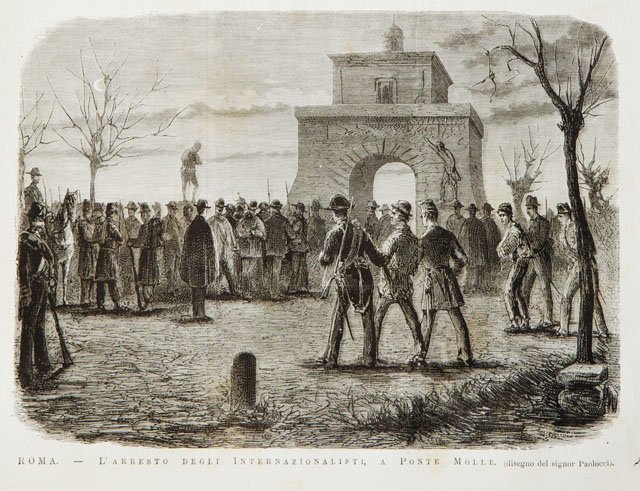 Roma.- L’arresto degli Internazionalisti, a Ponte Molle