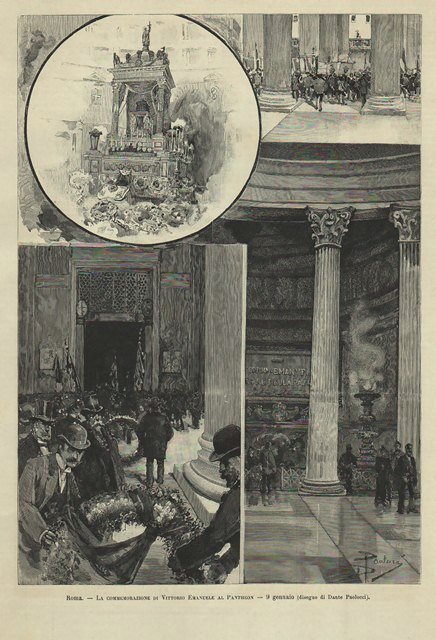 Roma - La commemorazione di Vittorio Emanuele al Pantheon - …