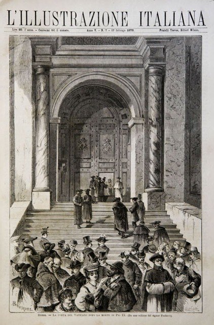 Roma.- La porta del Vaticano dopo la morte di Pio …