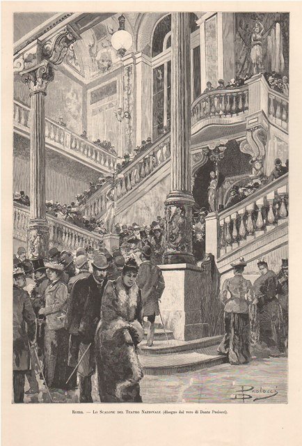 Roma - Lo Scalone del Teatro Nazionale