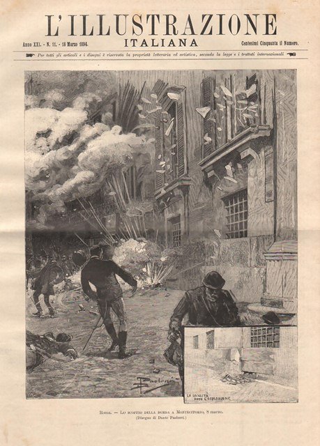 Roma - Lo scoppio della bomba a Montecitorio