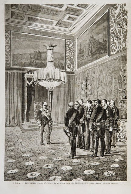 Roma.- Ricevimento di capo d’anno di S. M. nella sala …