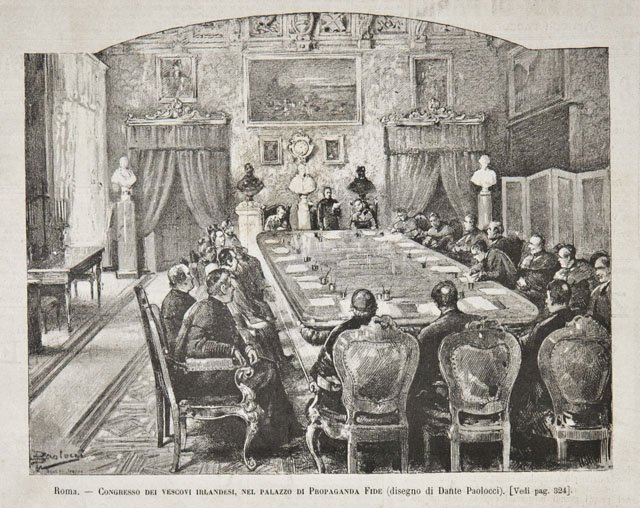 Roma / Congresso dei vescovi irlandesi, nel palazzo di Propaganda …