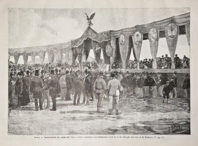 Roma / Distribuzione dei premi del Tiro a segno nazionale …