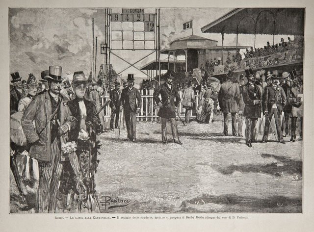 Roma / Le corse alla Capannelle / Il recinto delle …