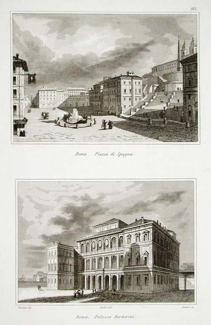 Roma. Piazza di Spagna - Palazzo Barberini
